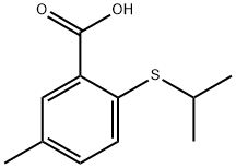 Benzoic acid, 5-methyl-2-[(1-methylethyl)thio]- Structural