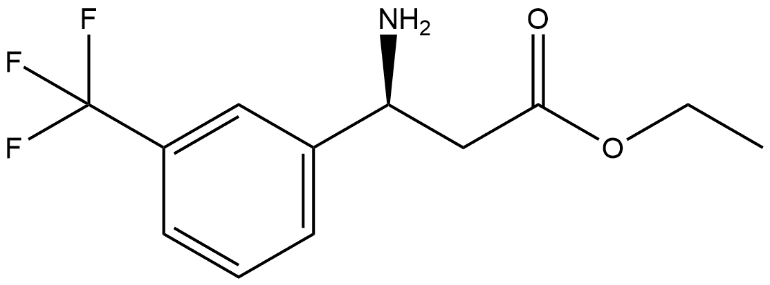 Benzenepropanoic acid, β-amino-3-(trifluoromethyl)-, ethyl ester, (βS)- Structural