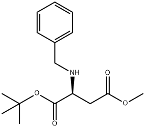 L-Aspartic acid, N-(phenylmethyl)-, 1-(1,1-dimethylethyl) 4-methyl ester Structural
