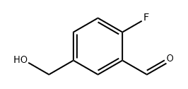 Benzaldehyde, 2-fluoro-5-(hydroxymethyl)- Structural