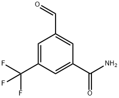 Benzamide, 3-formyl-5-(trifluoromethyl)- Structural