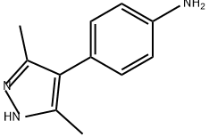 Benzenamine, 4-(3,5-dimethyl-1H-pyrazol-4-yl)- Structural
