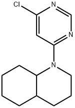 Quinoline, 1-(6-chloro-4-pyrimidinyl)decahydro- Structural