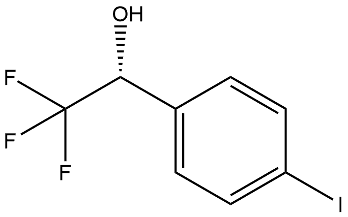 Benzenemethanol, 4-iodo-α-(trifluoromethyl)-, (αR)- Structural