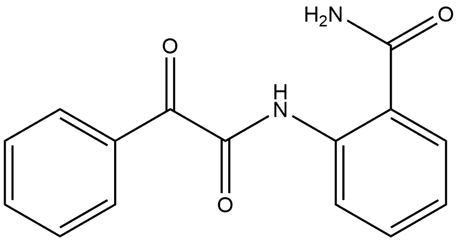 Benzeneacetamide, N-[2-(aminocarbonyl)phenyl]-α-oxo- Structural