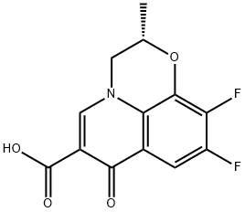 7H-Pyrido[1,2,3-de]-1,4-benzoxazine-6-carboxylic acid, 9,10-difluoro-2,3-dihydro-2-methyl-7-oxo-, (S)- (9CI) Structural