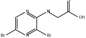 Glycine, N-(3,5-dibromo-2-pyrazinyl)- Structural