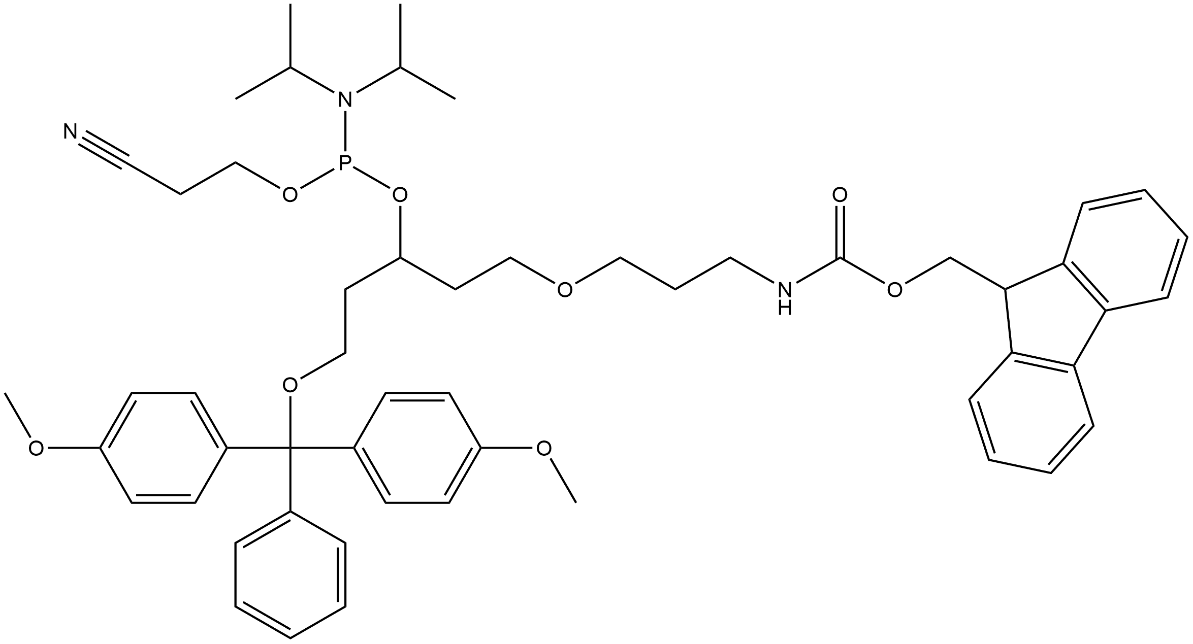Fmoc-amino-modifier III CEP Structural