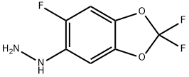 Hydrazine, (2,2,6-trifluoro-1,3-benzodioxol-5-yl)- Structural