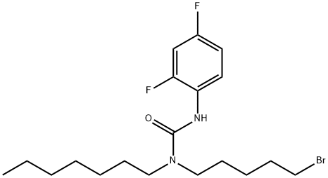 Urea, N-(5-bromopentyl)-N'-(2,4-difluorophenyl)-N-heptyl- Structural