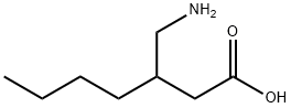 Heptanoic acid, 3-(aminomethyl)- Structural