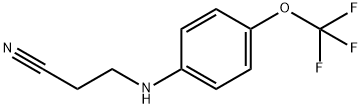 Propanenitrile, 3-[[4-(trifluoromethoxy)phenyl]amino]- Structural