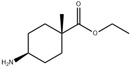 Cyclohexanecarboxylic acid, 4-amino-1-methyl-, ethyl ester, trans- Structural