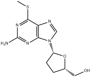 Guanosine, 2',3'-dideoxy-6-S-methyl-6-thio- (9CI) Structural