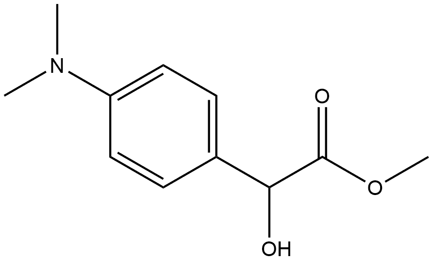 Benzeneacetic acid, 4-(dimethylamino)-α-hydroxy-, methyl ester Structural