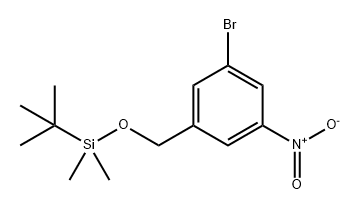 Benzene, 1-bromo-3-[[[(1,1-dimethylethyl)dimethylsilyl]oxy]methyl]-5-nitro- Structural