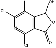 Furo[3,4-c]pyridin-3(1H)-one, 4,6-dichloro-7-fluoro-1-hydroxy- Structural