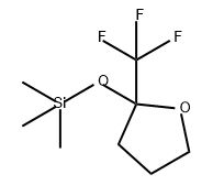 Furan, tetrahydro-2-(trifluoromethyl)-2-[(trimethylsilyl)oxy]- Structural