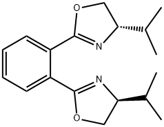 Oxazole, 2,2'-(1,2-phenylene)bis[4,5-dihydro-4-(1-methylethyl)-, (4S,4'S)- Structural