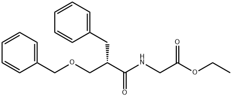 Glycine, N-[(2S)-1-oxo-3-(phenylmethoxy)-2-(phenylmethyl)propyl]-, ethyl ester Structural