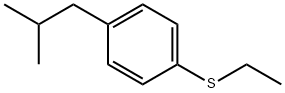 Benzene, 1-(ethylthio)-4-(2-methylpropyl)- Structural