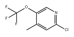Pyridine, 2-chloro-4-methyl-5-(trifluoromethoxy)- Structural