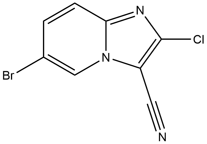 6-bromo-2-chloroimidazo[1,2-a]pyridine-3-carbonitrile Structural