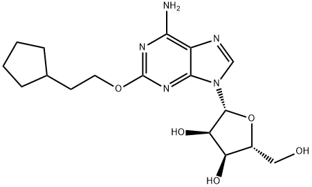 Adenosine, 2-(2-cyclopentylethoxy)- (9CI) Structural