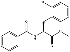 L-Phenylalanine, N-benzoyl-2-chloro-, methyl ester Structural