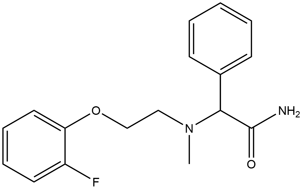 Benzeneacetamide, α-[[2-(2-fluorophenoxy)ethyl]methylamino]- Structural