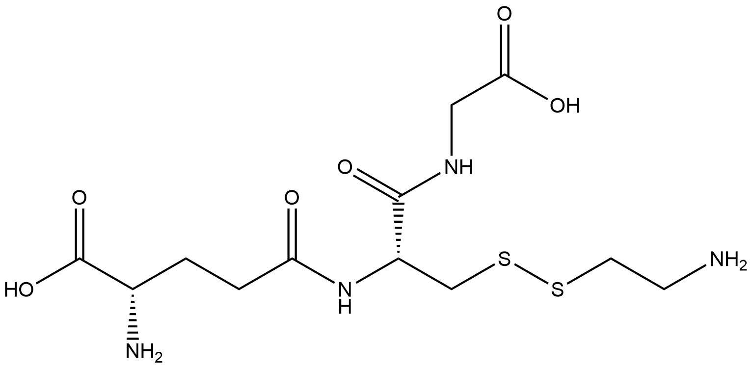 Glycine, L-γ-glutamyl-3-[(2-aminoethyl)dithio]-L-alanyl- Structural