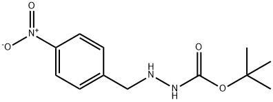 Hydrazinecarboxylic acid, 2-[(4-nitrophenyl)methyl]-, 1,1-dimethylethyl ester Structural