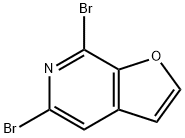 Furo[2,3-c]pyridine, 5,7-dibromo- Structural