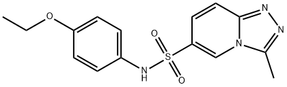 N-(4-Ethoxyphenyl)-3-methyl[1,2,4]triazolo[4,3-a]pyridine-6-sulfonamide Structural