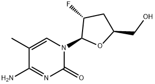 Cytidine, 2',3'-dideoxy-2'-fluoro-5-methyl- (9CI) Structural