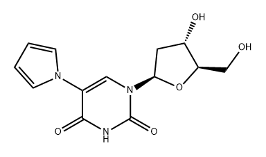 Uridine, 2'-deoxy-5-(1H-pyrrol-1-yl)- (9CI) Structural