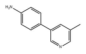 Benzenamine, 4-(5-methyl-3-pyridinyl)- Structural