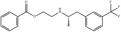 Ethanol, 2-[[(1S)-1-methyl-2-[3-(trifluoromethyl)phenyl]ethyl]amino]-, 1-benzoate Structural