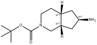rel-tert-butyl (4aR,6R,7aS)-6-aminooctahydro-2H-cyclopenta[c]pyridine-2-carboxylate Structural