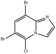 Imidazo[1,2-a]pyridine, 6,8-dibromo-5-chloro- Structural