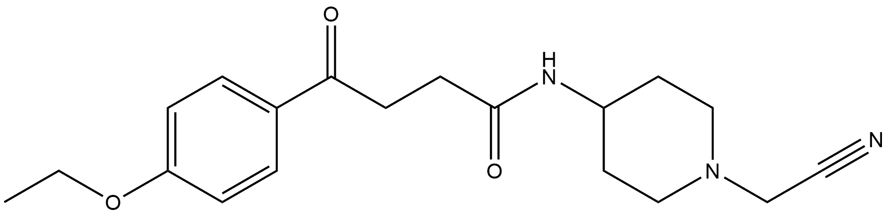 Benzenebutanamide, N-[1-(cyanomethyl)-4-piperidinyl]-4-ethoxy-γ-oxo- Structural