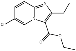 Imidazo[1,2-a]pyridine-3-carboxylic acid, 6-chloro-2-ethyl-, ethyl ester Structural