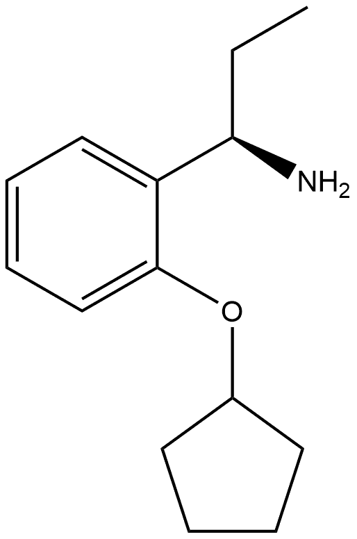 Benzenemethanamine, 2-(cyclopentyloxy)-α-ethyl-, (αR)- Structural