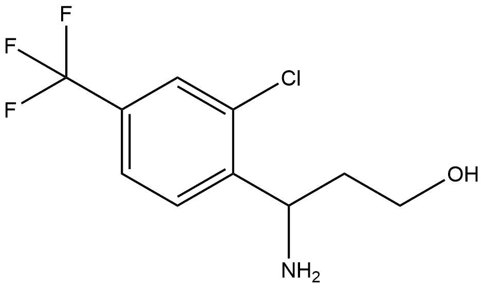 Benzenepropanol, γ-amino-2-chloro-4-(trifluoromethyl)- Structural
