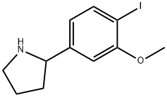 2-(4-iodo-3-methoxyphenyl)pyrrolidine Structural