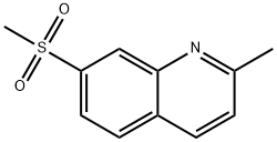Quinoline, 2-methyl-7-(methylsulfonyl)- Structural