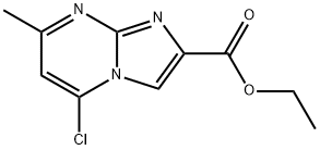 Imidazo[1,2-a]pyrimidine-2-carboxylic acid, 5-chloro-7-methyl-, ethyl ester Structural