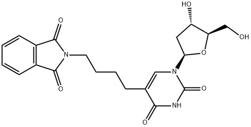 Uridine, 2'-deoxy-5-[4-(1,3-dihydro-1,3-dioxo-2H-isoindol-2-yl)butyl]- (9CI) Structural
