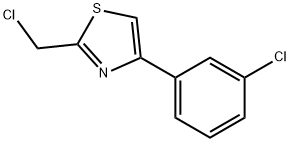 Thiazole, 2-(chloromethyl)-4-(3-chlorophenyl)- Structural