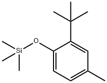Benzene, 2-(1,1-dimethylethyl)-4-methyl-1-[(trimethylsilyl)oxy]- Structural